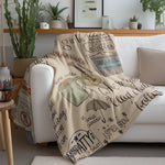 1PC Gilmore Girls Pattern Flannel Blanket, Soft, Skin-Friendly, Warm, Machine Washable, Suit for Sofa, Bed,Office,Travel,Camping