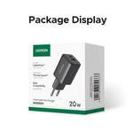 UGREEN 20W GaN Charger PD3.0 QC3.0 Mini USB C Phone Charger For iPhone 17 16 15 Pro Max Samsung S25 Xiaomi Tablet iPad Air Pro