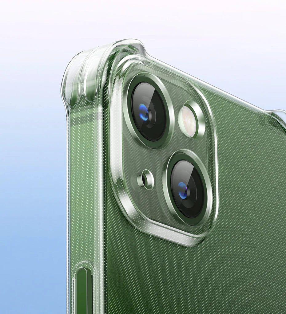UGREEN Airbags Case for iPhone 15 14 13 Pro Max Shockproof Clear Case for iPhone 15pro Lens Protection Cover TPU Phone Case