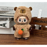 17cm Labubu Doll Capybara Costume Suit V1 V2 V3 Clothes Set Plush Toy Outfit Accessories