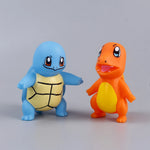 6pcs/set Pokemon Anime Action Figures Pikachu Toys Model Charmander Psyduck Squirtle Jigglypuff Bulbasaur Kawaii Dolls Kids Gift