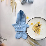 17cm Labubu Doll Black Hoodie Sweatshirt and Pants Set for Doll DIY Outfit Gift