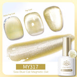 BORN PRETTY 10ml Silver Water Light Cat Magnetic Gel Nail Polish Nail Supplies Vernis Semi Permanent Gel for Fall Winter Nails