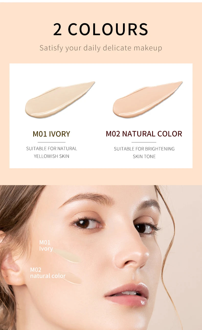 30ml Liquid Foundation Cream Waterproof Oil-control Cover Acne Base Cream Makeup Moisturize Matte Concealer Cosmetic