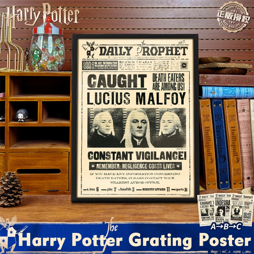 Genuine Harry Potter Raster Poster, Prophet Wanted Poster, Scene Poster, Movie Restoration Multi Scene Gradient Poster