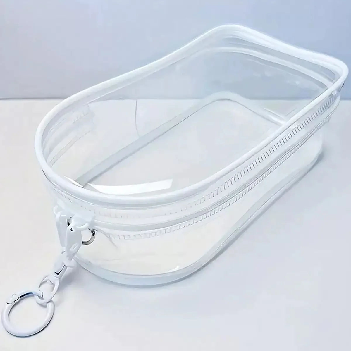 Colorful Transparent Protector Case Organizer Box for 17cm Labubu Plush Dolls Outdoor Display Bag With Keychain Doll Accessories