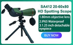 Svbony SV28plus 50/60/70mm Spotting Scope Zoom Telescope Powerful Long Range PORRO Prism Suit for Archery Target Shooting