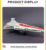 67106 JIESTAR High-tech Moc Venator Attack Cruiser Fighter Destroyer Brick Technical Model Building Star Blocks Space Ship Toys
