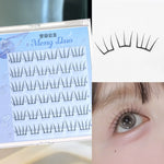 Self Adhesive Individual Eyelashes No Glue Needed Fluffy Cluster Eyelash Korean Fashion Manga Lash Extension for Daily Makeup