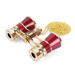 Opera Glasses Binoculars Metal Body With Chain/handle Theater Telescope Women Girls Optical Design Gift Retro Binoculars