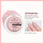 GECOMO Mattifying Compact Powder 12H Long Last Oil Control Silky Matt Makeup Setting Powder Translucent For All Skin Tones