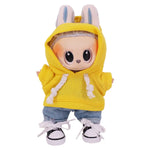 Doll Clothes Set For labubu 17cm Plush Doll Accessories Girl's Toys Birthday And Christmas Gifts