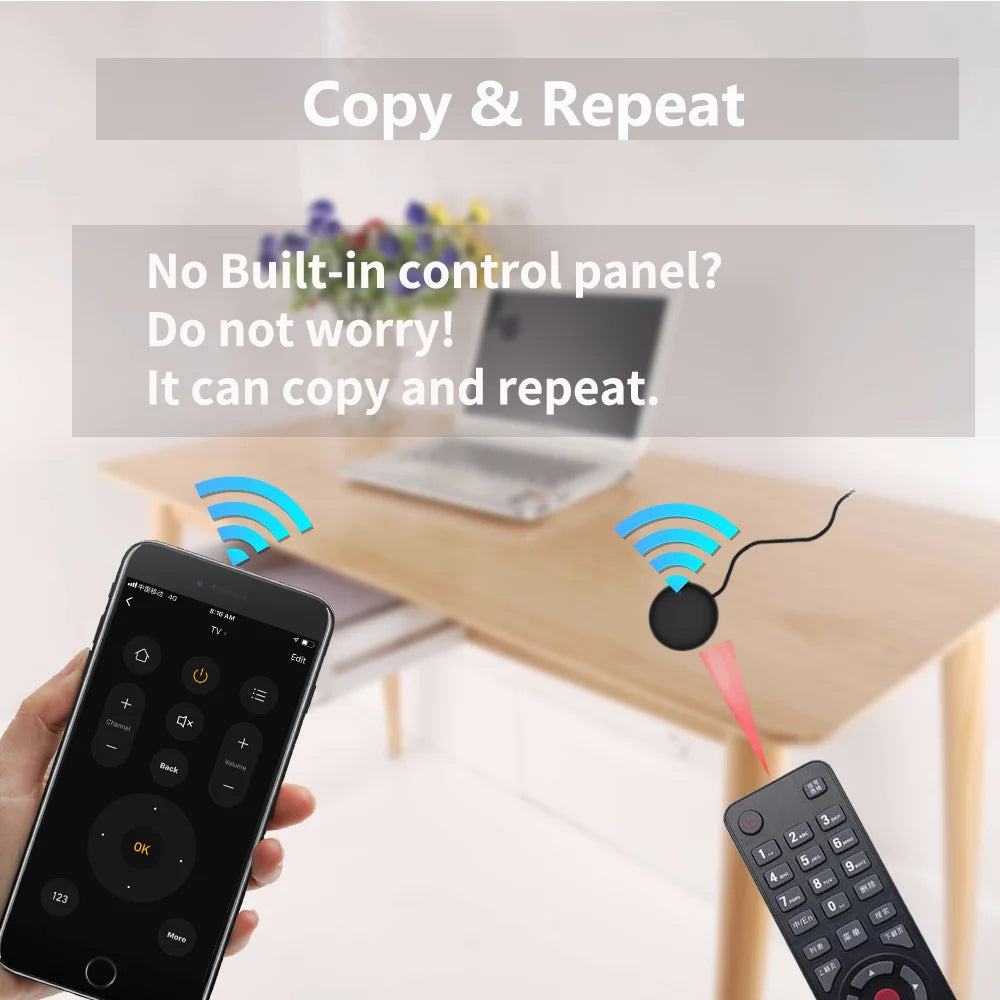Tuya WiFi IR Remote For Smart Home Automation SmartLife APP Remote Control Universal infraredWork with Alexa SmartThings
