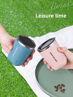 300ml Thermos Cup Men's and Women's Exquisite Portable Cup 304 Stainless Steel Simple Water Cup Office and Home Milk Coffee Cup