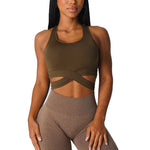 Bra Top Spandex Woman Fitness Elastic Breathable Breast Enhancement Leisure Sports Underwear