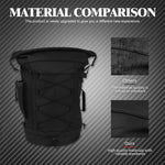 Motorcycle 50L Luggage Backpack Multifunction Tail Rack Bag Travel Outdoor Sports Expandable Sissy Bar Backrest Bag With Straps