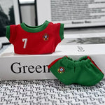 For 17cm Labubu Football Basketball Size 10 Clothing V1V2 Labubu Doll Size 7 Vinyl Pendant Doll Clothing DIY Sportswear Boy Toy