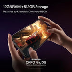 OPPO Find X9 smartphone 12GB+512GB android 5g ,MediaTek Dimensity 9500,7025mAh Battery 80W SUPERVOOC,6.59inches 2760 × 1256 Pixels 50MP OIS Camera ,NFC/Wi-Fi 7/Bluetooth 6.0