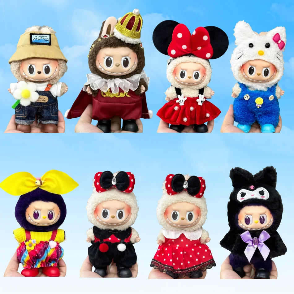 Labubu Accessories & Outfits – Designer Clothes for V1 V2 V3 Labubu Pendants, Cute Fashion Gift for Birthday or Display