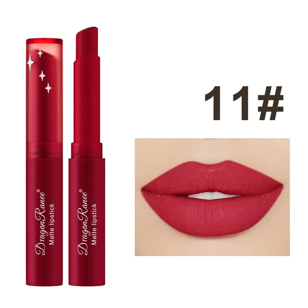 Nude Matte Lipstick Waterproof Lip Sticks Not Fading Sexy Red Velvet Lipsticks for Women Make Up Long Lasting Lip Cosmetics