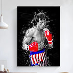 Rocky Balboa Classic Movie Poster Art Self-adhesive Art Small Poster HD Quality Poster Wall Art Painting Study Wall Decoration