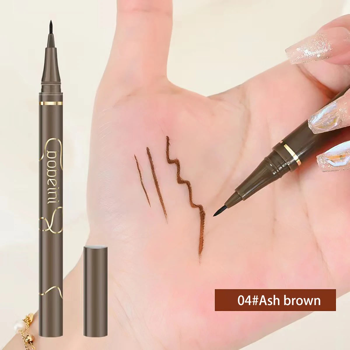 Ultra-Fine Waterproof Liquid Eyeliner – Smudge-Proof, Long-Lasting, Fast-Drying, Easy to Use, Bold Eye Definition for Daily Make