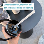 Tyeso 600/750/900/1050/1200ML Stainless Steel Thermos Bottle Car Coffee Cup Sports Water Bottles Keeps Cold and Heat Thermal Mug