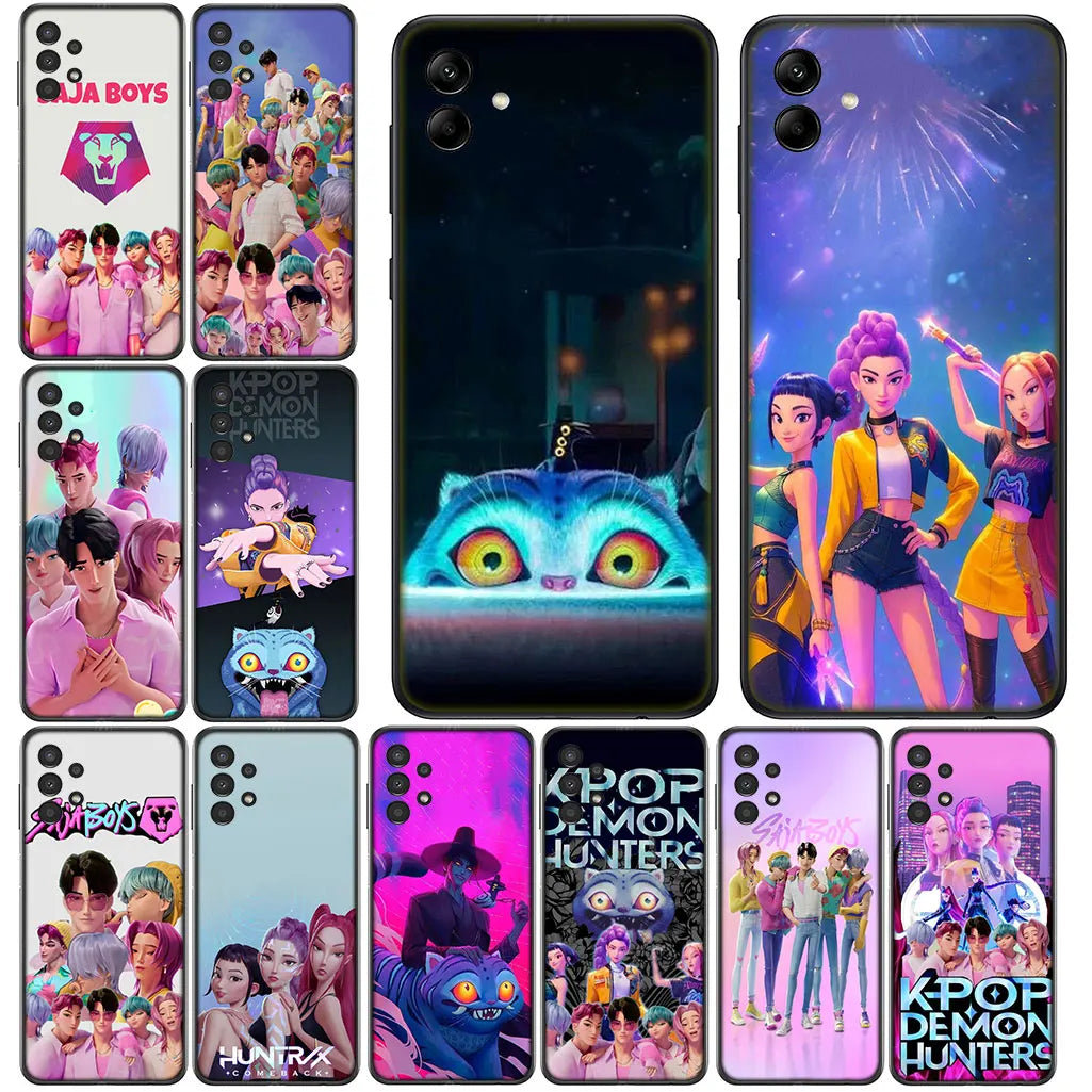 KPop Sajas Jinus Demons Tiger Hunters Boys for Samsung Galaxy A56 A26 A36 A10 A20 A30 A31 A32 A50 A51 A52 A53 A33 A12 A14 Case