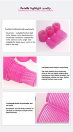 19-35pcs/Set Hair Roller Sets 18pcs Plastic Self Grip Heatless Hair Curlers 3 Sizes Hair Rollers Clips DIY Hairdressing Tools