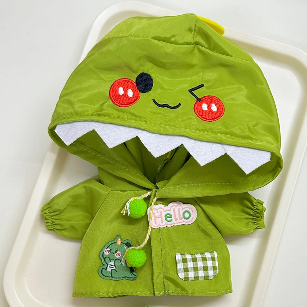 Mini Doll'S Clothes Outfit Accessories For Ropa Labubu Idol doll Raincoat short rain boots rain shoes Clothing Gift