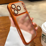 Luxury Matte Hard PC Ultra Slim Case for iPhone 17 Pro Max 17Pro ProMax Plating Camera Film Protector Frosted Shockproof Cover