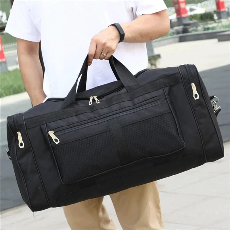 Travel Bag Large Capacity Handbag Portable Outdoor Carry Luggage Convenient Practical Male's Weekend Duffle Bags Random Letters