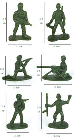 100Pcs Military Playset Plastic Toy Soldiers Mini Warrior Elite Force Action Figure Toys for Children Playing Gift
