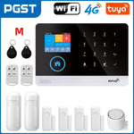 PGST 103 2.4 inch Screen 4G 2G WIFI GSM Home Bulgar Security System for Home 433MHz APP Control RFID Card with PIR Motion