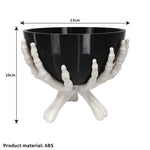 Halloween Candy Bowl Gothic Skeleton Hands Candy Storage Holder Multifunctional Halloween Organizer Holder Scary Home Decoration
