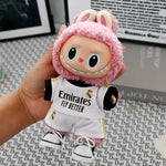 For 17cm Labubu Football Basketball Size 10 Clothing V1V2 Labubu Doll Size 7 Vinyl Pendant Doll Clothing DIY Sportswear Boy Toy
