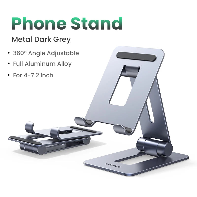 UGREEN Tablet Phone Stand Aluminum iPad Stand For iPad Pro iPhone Xiaomi Tablet Support Laptop Stand Phone Holder Tablet Stand