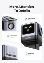 【Korean Plug】UGREEN 65W GaN Charger Robot Design QC 4.0 PPS For Macbook Pro Laptop Tablet iPad iPhone16 15 Pro PD Fast Charger