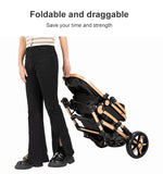 Baby Stroller Light Stroller for Newborn pushchair prams Baby Carriage 3 in 1 baby car seat Foldable Stroller with Mommy Bag