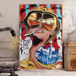 1PC Halloween Metal Sign Horror Movie Theme Shabby Iron Painting Tin Signs Wall Art Man Cave Film Theater Club Home Decoration