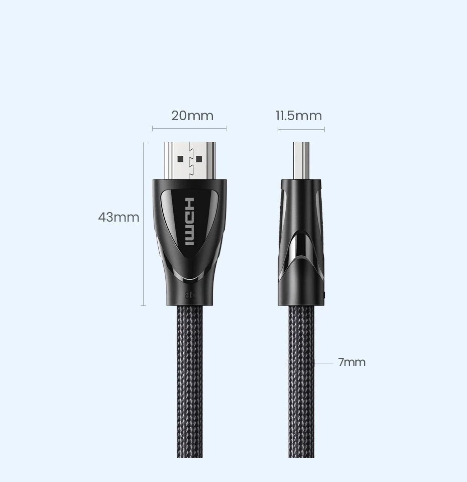 UGREEN HDMI 2.1 Cable 8K 60Hz 48Gbps Earc Ultra High-Speed HDMI-Compatible Cable for Xiaomi TV Box Laptop Projector PS4 PS5