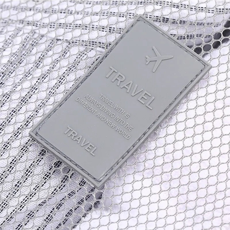 6 Pcs Travel Clothes Storage Bags Set Portable Luggage Organizer Suitcase Pouch Pouch Packing Cube For Shoes Packing Clothes