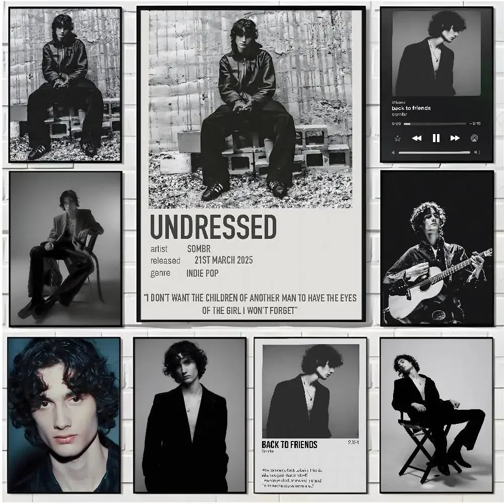 Popularity soars S-Sombr S singer Poster HD art sticky wall waterproof home living room bar office aesthetic decoration