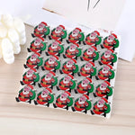 50pcs Flashing Christmas Brooch Pins Light Up Cartoon Badge Gift Stocking Xmas Holiday Party Supplies Costume Accessories