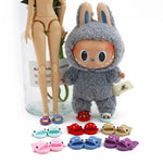 (Shoes Only)17cm Labubu Accessories Shoes Dolls Can Wear Shark Slippers Fun and Stylish Casual Shoes for Playtime