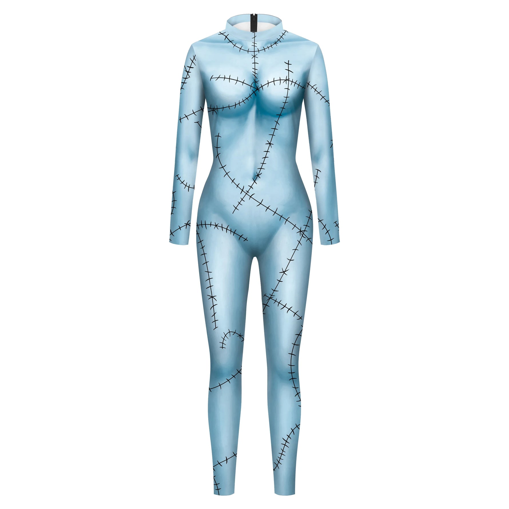 Halloween Sally Suit Cosplay Costume Anime Movie Bodysuit Spandex Jumpsuit Party Carnival Leggings Day of The Dead Zentai Set