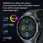 HT32 Smart Watch AMOLED Men Watch 5 Pro NFC Compass 1GB ROM Local Music Album E-Book Heart Rate Sport Smartwatch for Android IOS