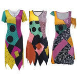 Halloween Sally Suit Cosplay Costume Anime Movie Bodysuit Spandex Jumpsuit Party Carnival Leggings Day of The Dead Zentai Set