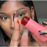 3-in-1 Milk Jelly Tint Facial Blusher Wand Moisturized Long Lasting Matte Rouge Cheek Contour Lipstick Sticker Beauty Makeup