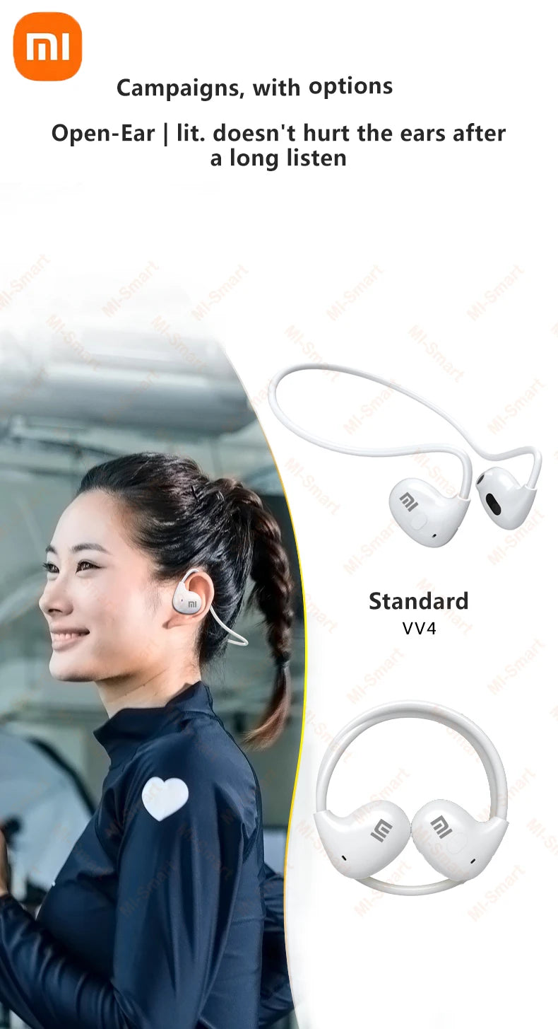 Xiaomi Wireless Bluetooth 5.3 Headphones Bone Conduction Waterproof Headset Stereo Over-Ear Sports Earphones Earbuds with Mic